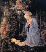 Fra Filippo Lippi The Adoration of the Infant Jesus Germany oil painting artist